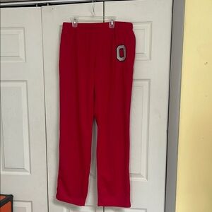 Red Sweatpants with OSU Logo